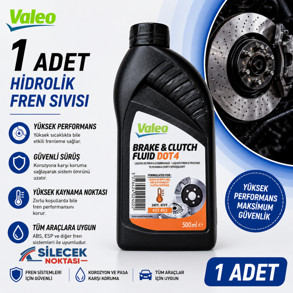 VALEO HİDROLİK FREN SIVISI 500ML
