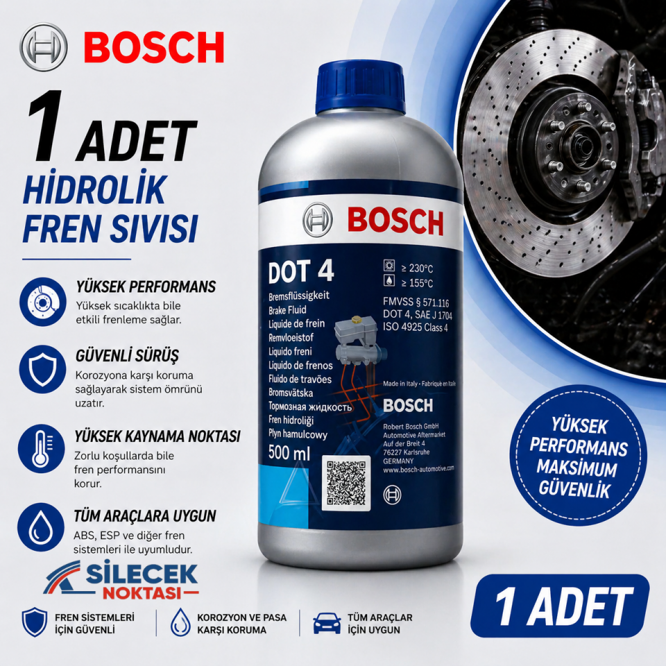 BOSCH HİDROLİK FREN SIVISI 500ML
