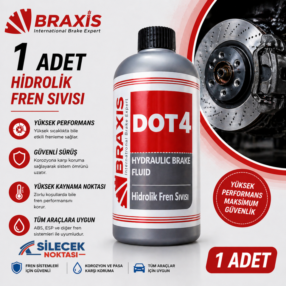 BRAXİS HİDROLİK FREN SIVISI 500ML
