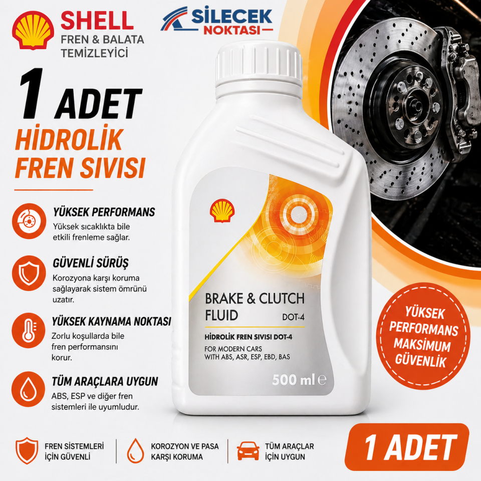 SHELL HİDROLİK FREN SIVISI 500ML