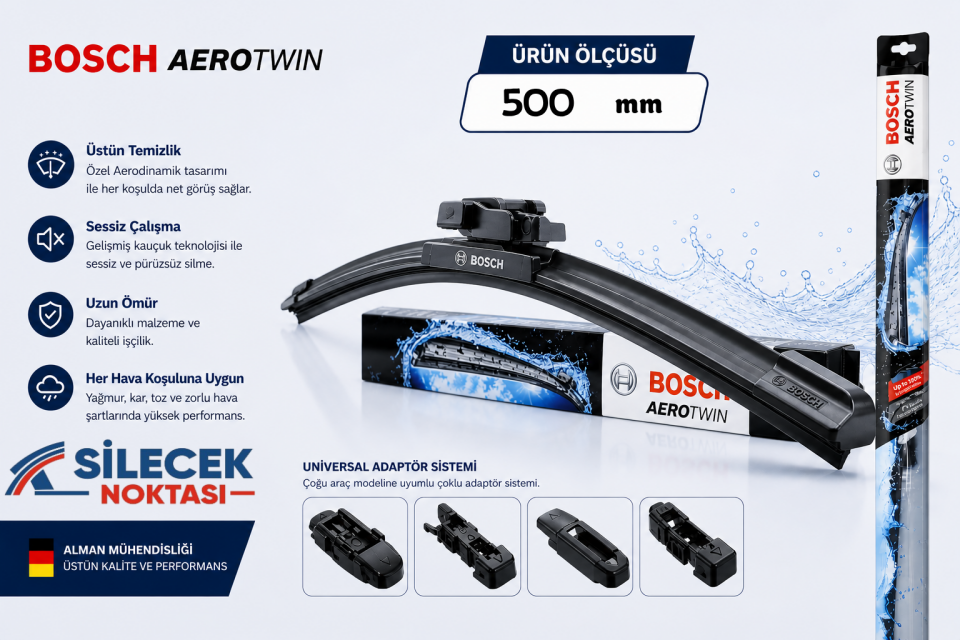 BOSCH AEROTWİN U SERİSİ 500MM AP500U (STANDART 4 APARATLI)